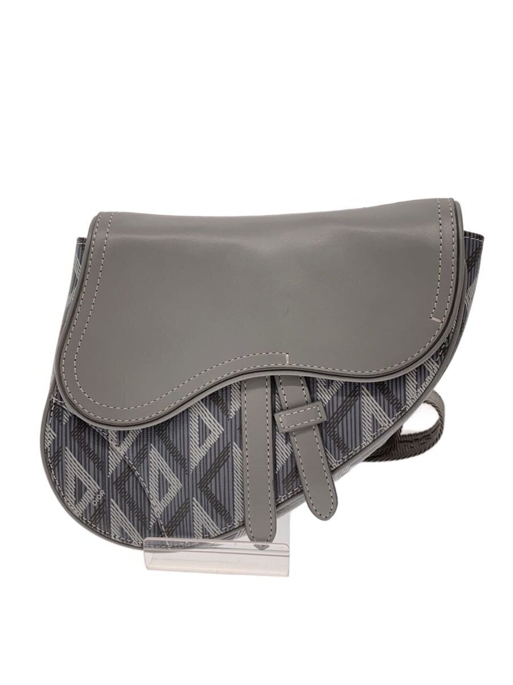 Christian Dior Saddle Belt Bag Waist Gray All over
